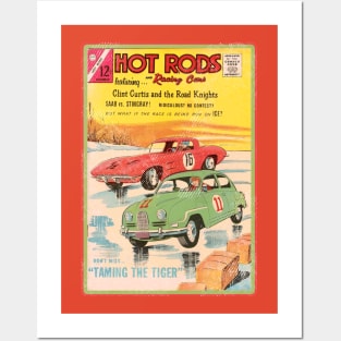 Vintage Hot Rod Tamming The Tiger Posters and Art